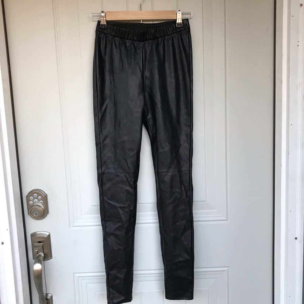 NWT Cupcakes and Cashmere faux leather leggings - Picture 4 of 4